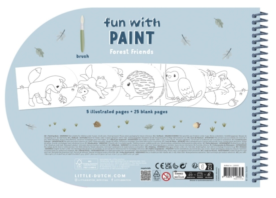 Libro de acuarelas para colorear Forest Friends - Imagen 2