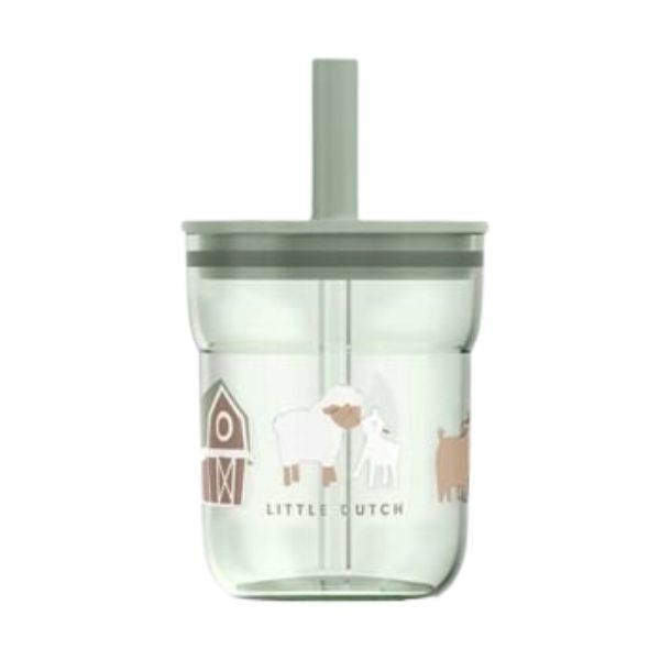 vaso infantil con pajita little dutch (1) Vaso infantil con pajita Pequeña granja - Imagen 1