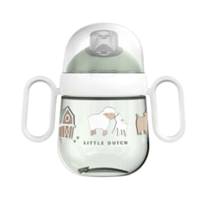 Vaso con caña y asas 200ml. Pequeña granja