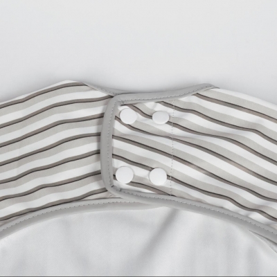 Babero con mangas Botton Rayas - Imagen 6