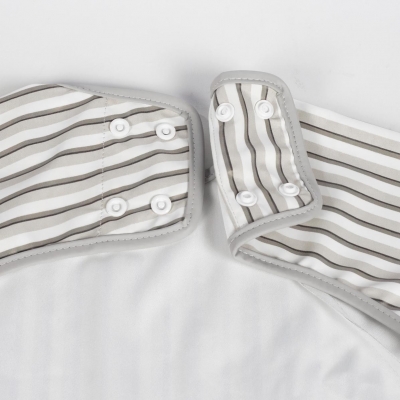 Babero con mangas Botton Rayas - Imagen 7