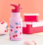 Botella de acero térmica 350ml. Cerezas - Imagen 2