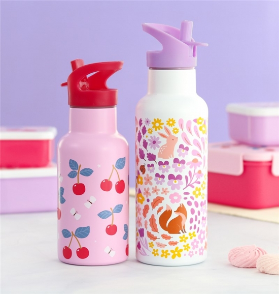 Botella de acero térmica 350ml. Cerezas - Imagen 4