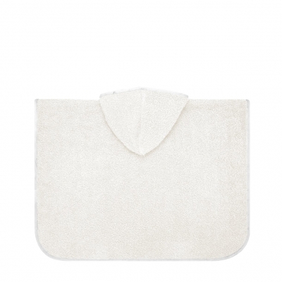 Poncho S 6-24 meses 45cm. plain ecru - Imagen 2