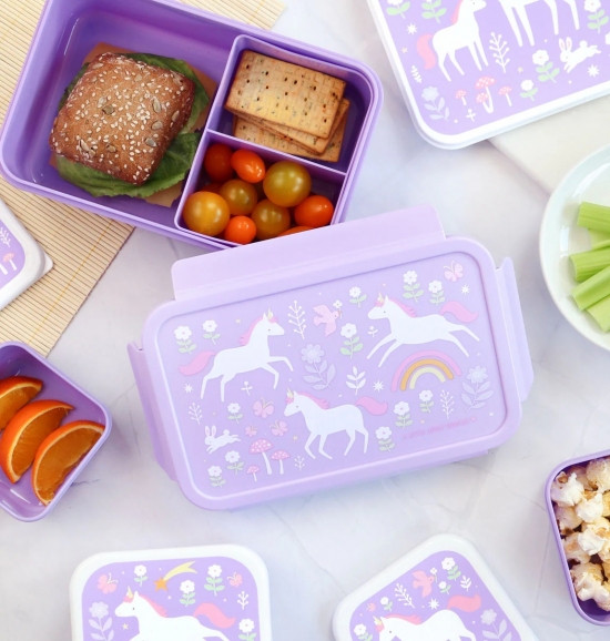 Fiambrera para alimentos Bento Unicornios - Imagen 2