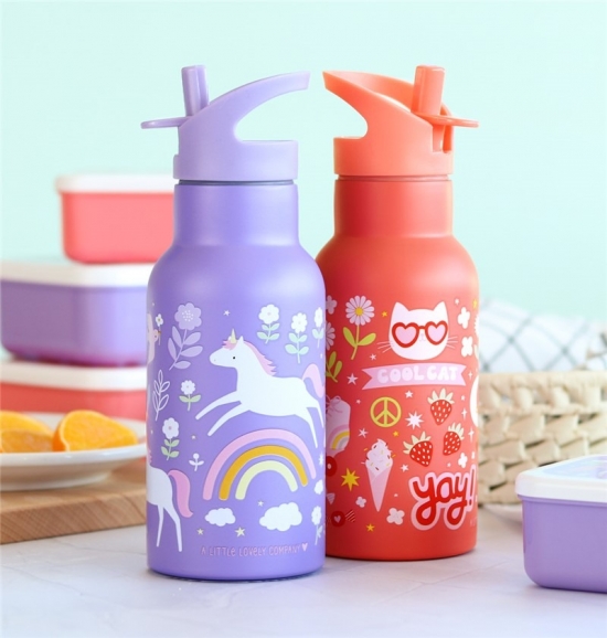 Botella de acero térmica 350ml. Unicornios - Imagen 10