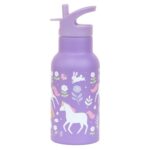 Botella de acero térmica 350ml. Unicornios