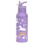 Botella de acero térmica 500ml. Unicornios