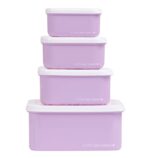 Set de 4 cajitas para alimentos Flores - Imagen 7