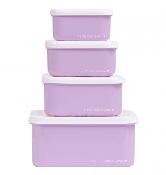 Set de 4 cajitas para alimentos Flores - Imagen 7