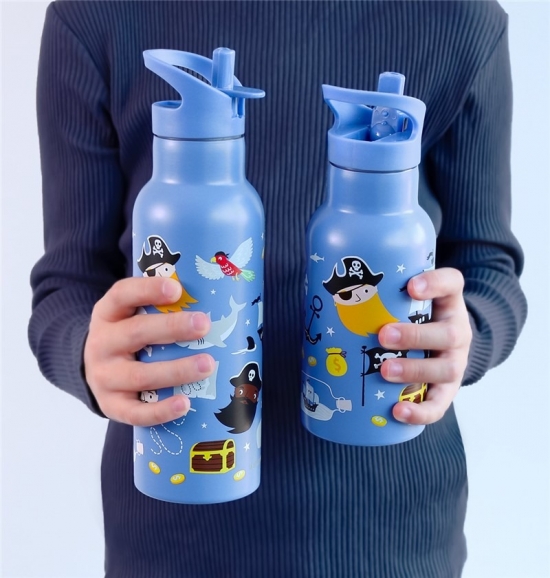 Botella de acero térmica 350ml. Piratas - Imagen 3