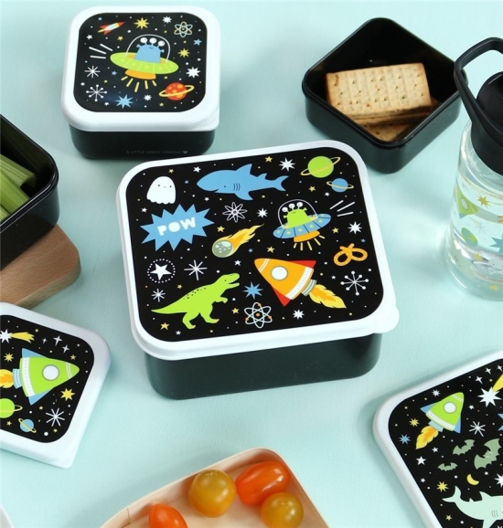 Set de 4 cajitas para alimentos Galaxy - Imagen 2