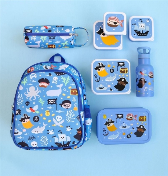 Set de 4 cajitas para alimentos Piratas - Imagen 2