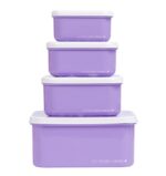 Set de 4 cajitas para alimentos Unicornios - Imagen 4