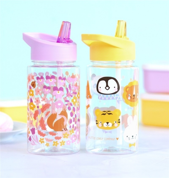 Botella infantil con caña Flores - Imagen 5