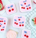 Set de 4 cajitas para alimentos Cerezas - Imagen 4