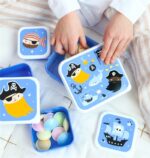 Set de 4 cajitas para alimentos Piratas - Imagen 3
