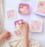 Set de 4 cajitas para alimentos Flores - Imagen 2