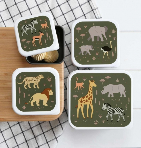 Set de 4 cajitas para alimentos Savanna - Imagen 2