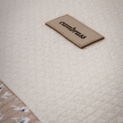 Colcha con protector para cuna de 60 Rustic rosa - Imagen 5