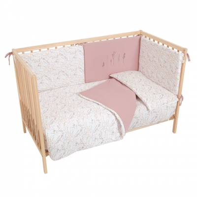 Funda nórdica reversible con protector para cuna Niza 60/70cm.