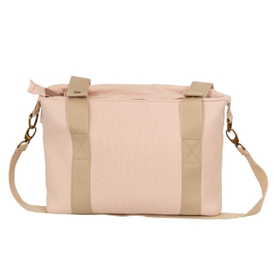 Bolso Crossbody con cambiador Waffle Rosa - Imagen 2