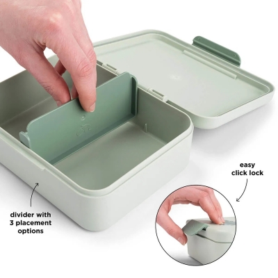 Caja de almuerzo con separador Playground Verde - Imagen 5