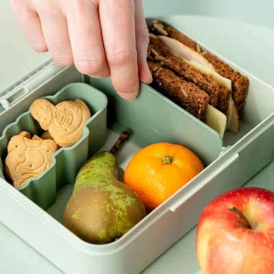 Caja de almuerzo con separador Playground Verde - Imagen 8