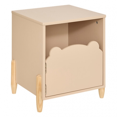Mesita de noche infantil Doucer Osito beige