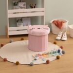 Puf infantil plegable Cat Rosa - Imagen 2