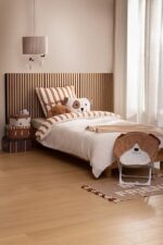 Funda nórdica infantil de cama Rayas Beige - Imagen 3