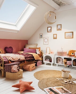 Cojín infantil rectangular Old rose - Imagen 3