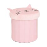 Puf infantil plegable Cat Rosa
