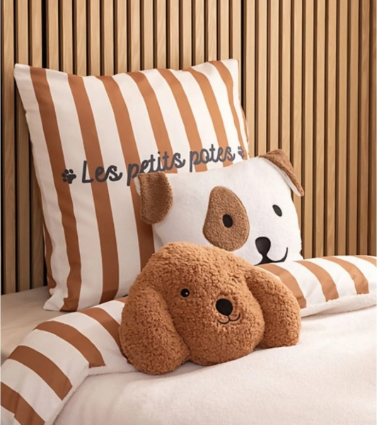 Cojín infantil cuadrado Caniche Scott - Imagen 2