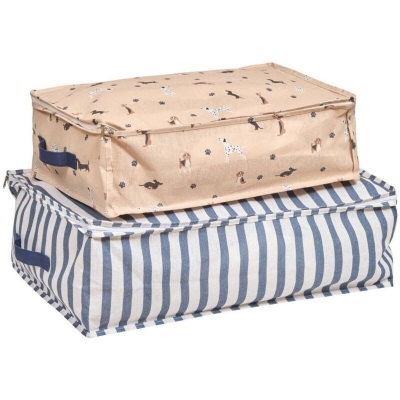 Juego de 2 bolsas de tela para almacenaje Dogs