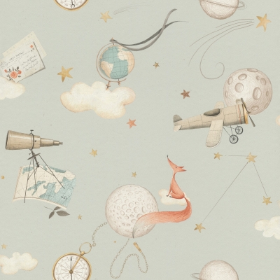 Papel pintado aventuras en el espacio