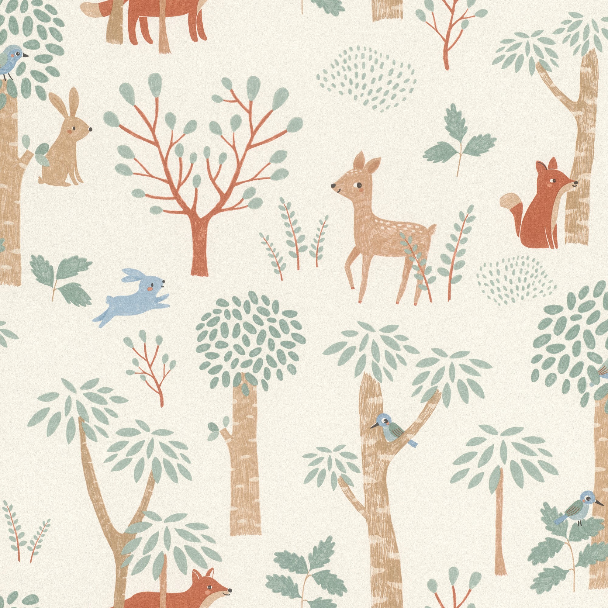 046 BAM Papel pintado bosque infantil retro - Imagen 1