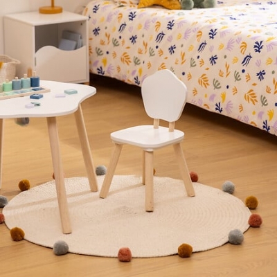 Silla de madera infantil Doucer Blanco - Imagen 2