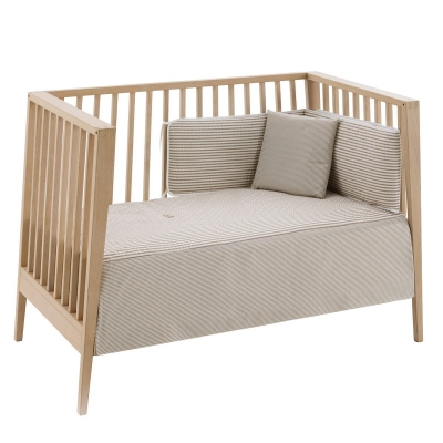 Colcha con protector para cuna de 60 Derby beige