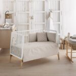 Colcha con protector para cuna de 60 Derby beige - Imagen 2