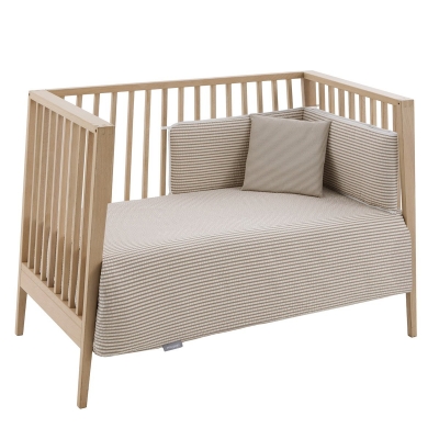 Funda nórdica con protector para cuna de 70 Derby beige