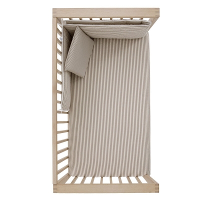 Funda nórdica con protector para cuna de 70 Derby beige - Imagen 3