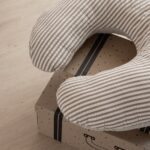 Cojín de lactancia pequeño Derby beige - Imagen 5