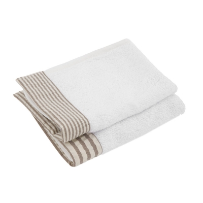 Juego de 2 toallas Derby beige