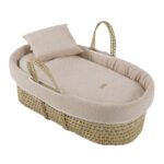 Capazo de palma Rustic rosa