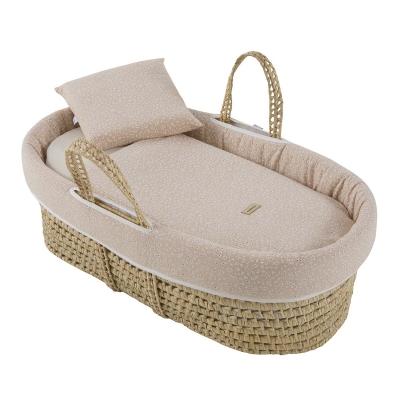 Capazo de palma Rustic rosa