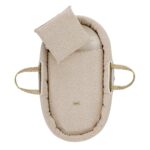 Capazo de palma Rustic rosa - Imagen 3