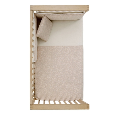 Funda nórdica con protector para cuna de 60 Rustic rosa - Imagen 6