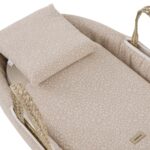 Moisés con patas madera blanco Rustic rosa - Imagen 3