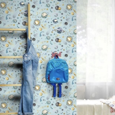 Papel pintado universo infantil - Imagen 2